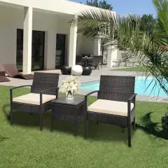 Nouvel Arrivage Salon de jardin 3 pièces BISTRO acier