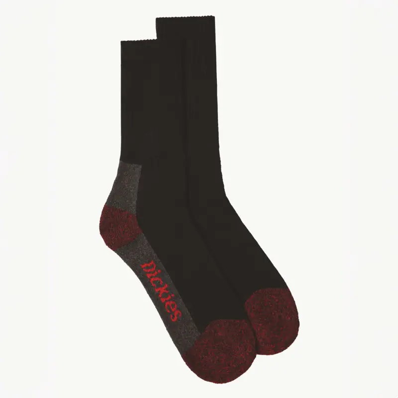 Achat Immédiat Dickies Lot de 5 Chaussettes Hautes Cushion Crew – Noires – Confort Quotidien & Maintien Optimal