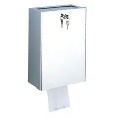 Acheter Direct Distributeur de sachets hygiéniques et poubelle inox DELABIE 2561D