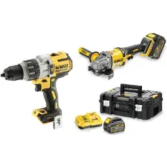 Achetez Aujourd'hui Pack 2 outils 18/54 V Dewalt DCD996 - DCG414 + 2 batteries 6 Ah + chargeur + coffrets T STAK