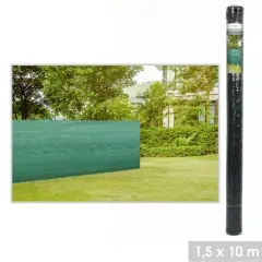 Toile d‘occultation verte 1,5 x 10 m 200 g/m² 223903 Petit Prix