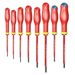 Jeu de 8 tournevis Protwist® isolés 1000 V FACOM ATD.J8VE Authentique
