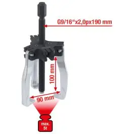 Extracteur universel à 2 et 3 griffes, 5 t Soldes