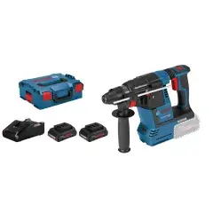 Haute Qualité Perforateur SDS Plus 18 V GBH 18V-26 + 2 batteries Procore 4 Ah + chargeur + coffret L-BOXX BOSCH 061190900Q