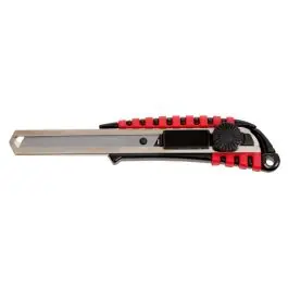 Marque Cutter manche bi-matière à retour de lame automatique, 18 mm- L.190 mm