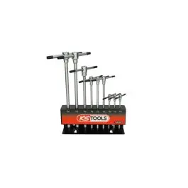 Présentoir de 9 clés TORX à poignée en T, T10 à T50 Top Vente