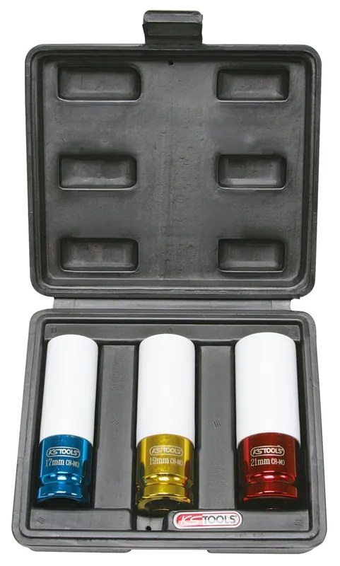 Nouvel Arrivage Jeux de douilles à chocs 1/2‘‘ 6 pans pour jantes aluminium