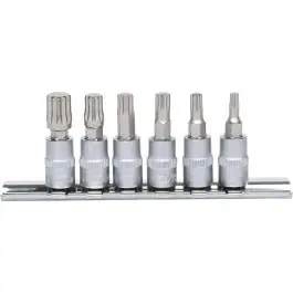 Jeu de 6 douilles tournevis ULTIMATE XZN® 1/4‘‘ sur rail, M4-M10 Quantité Limitée
