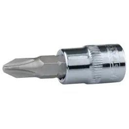 Authentique Douille tournevis CHROMEplus 3/8‘‘ PHILLIPS PH1, L.50 mm