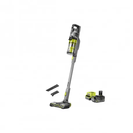 Aspirateur balai Brushless 18V RYOBI – 90 AW – Batterie 4,0Ah – Chargeur rapide – RSVS18BL-1C40G Nouveauté