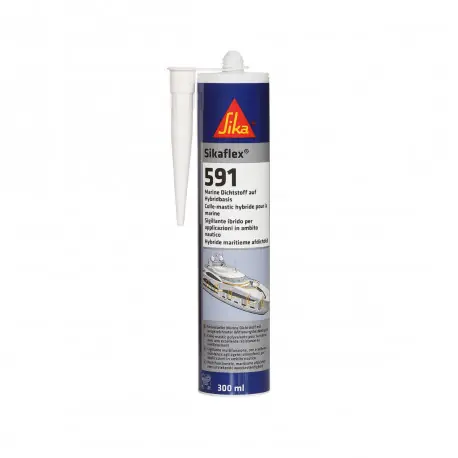 Top Vente Colle mastic hybride marine SIKA Sikaflex-591 – Blanc – 300ml