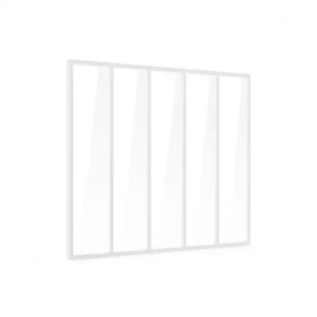 Verrière d‘intérieur en aluminium – 5 vitrages – Blanc – 173 x 123 cm Expédition Rapide
