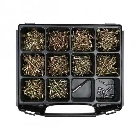 Coffret de vis TF TX FORCH – 640 pièces – filetage 4,5 – 6 mm Quantité Limitée