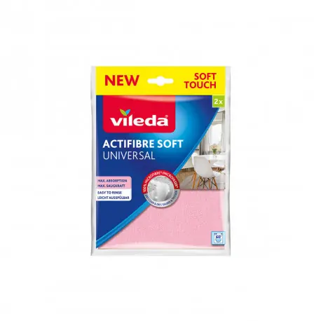 Paiement Sécurisé Lot de 2 chiffons actifibre microfibre VILEDA