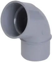 Coude simple mâle-femelle 67°30 PVC gris 80 mm NICOLL Offre Spéciale