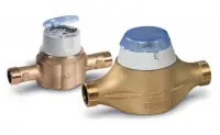Compteur divisionnaire volumétrique Aquadis eau chaude avec émetteur wireless Mbus monté et programmé longueur 110 diamètre nominal 15 20 x 27 ITRON Dernier Modèle