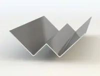 Must-Have Profilé alu d‘angle rentrant 25 x 55 x 55 mm - CP150 Gris Anthracite 47200467 SWISSPEARL