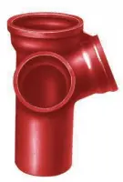 Populaire Embranchement Culotte double d‘équerre SME à 68° en fonte diamètre nominal 125-100 mm PONT A MOUSSON