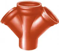 Culotte double en fonte à 45° Sme diamètre 100-75 PONT A MOUSSON Top Vente