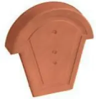 Fronton de faitière demi-ronde à recouvrement 807 ardoise 325 x 310 mm EDILIANS Certifié
