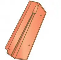 Achetez Aujourd&rsquo;hui Rive droite 17 XLQ CH II terre cuite brun 65 x 190 x 360 mm TERREAL