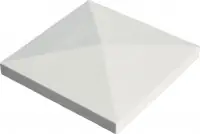 Remise Chapeau pointe de diamant 40 x 40 cm blanc casse WESER