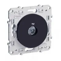 Dernier Modèle Prise TV Odace simple anthracite SIGMADIS