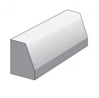 Bordure Citybus T4H aspect béton gris classique CRP Seulement Aujourd'hui