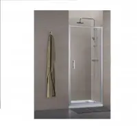 Produit De Marque Paroi de douche Concerto pivotant argent vert transparent 90 cm