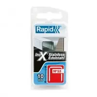 Agrafes n°53 10mm inox blister de 1080 RAPID AGRAFAGE Authentique
