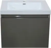 Meuble sous-vasque PRIMEO 60cm suspendu 2 tiroirs gris Commande En Gros