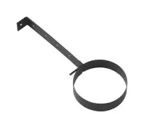 Collier émail noir diamètre 80mm + noix chromée 923409 TEN Satisfait Ou Remboursé